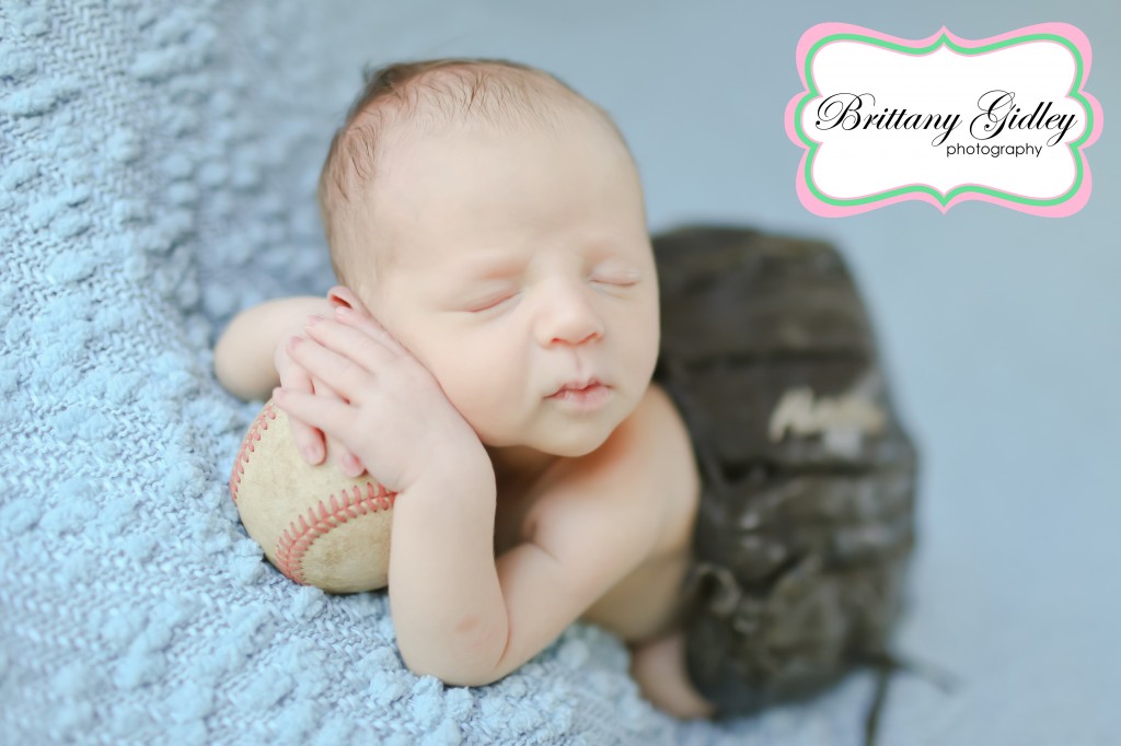Newborn Baseball Session | Brittany Gidley Photography LLC
