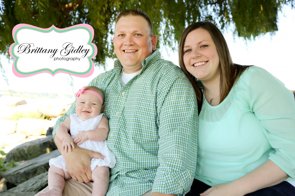 3 Month Baby With Family Photos | Brittany Gidley Photography LLC