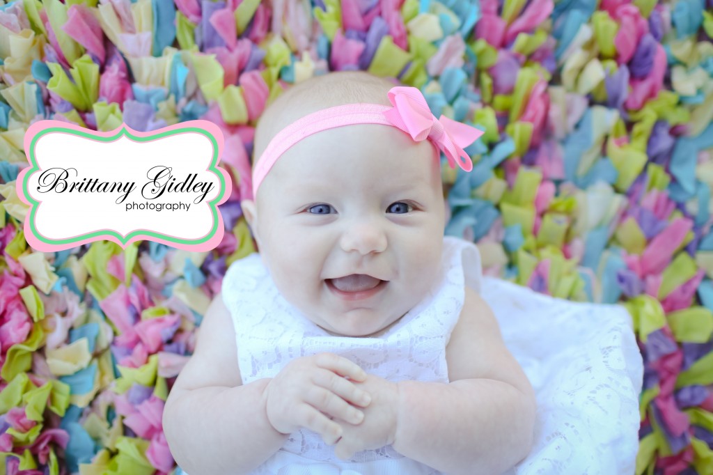 3 Month Baby Photos | Brittany Gidley Photography LLC