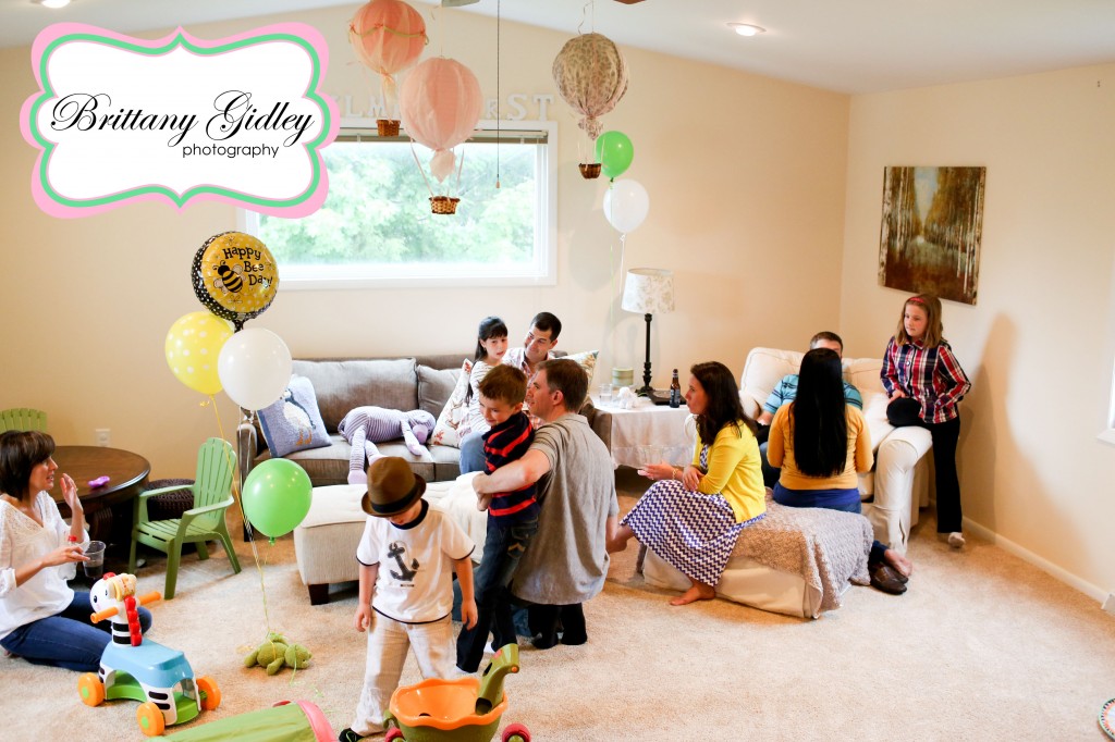 First Birthday Party Decor Hot Air Balloon | Brittany Gidley Photography LLC First Birthday Party Decor Hot Air Balloon | Brittany Gidley Photography LLC