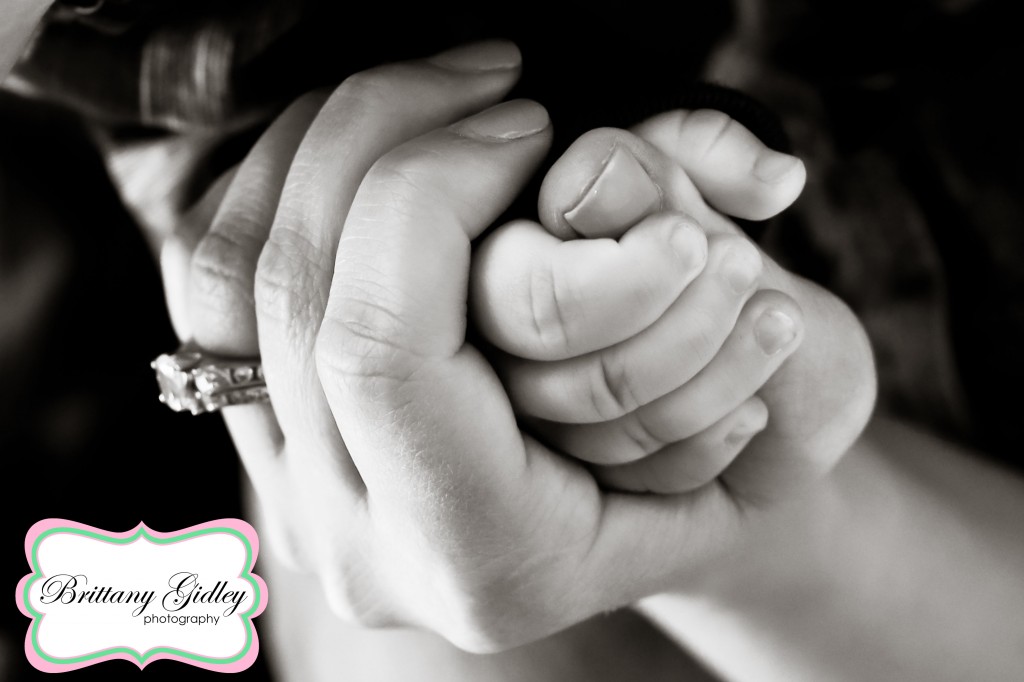 mom Dad Baby Hands | Brittany Gidley Photography LLC