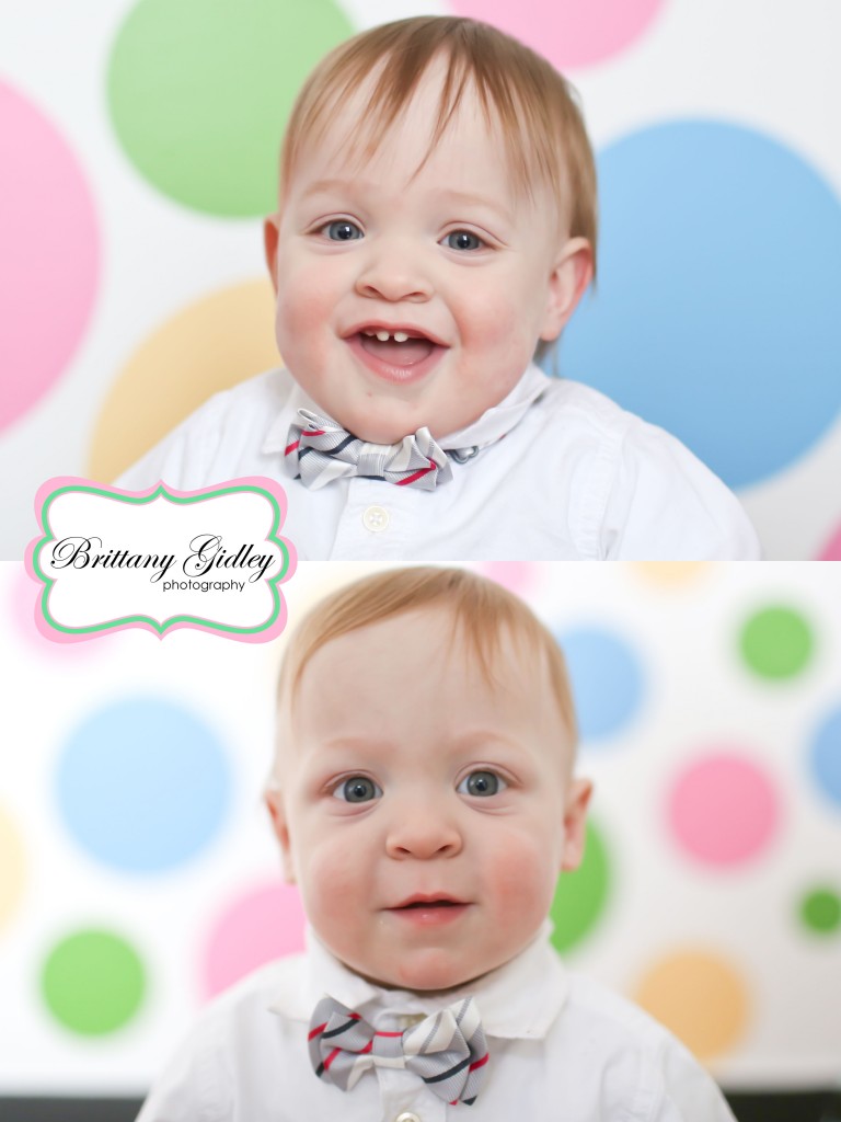 12 Month Twin Photography | Brittany Gidley Photography LLC