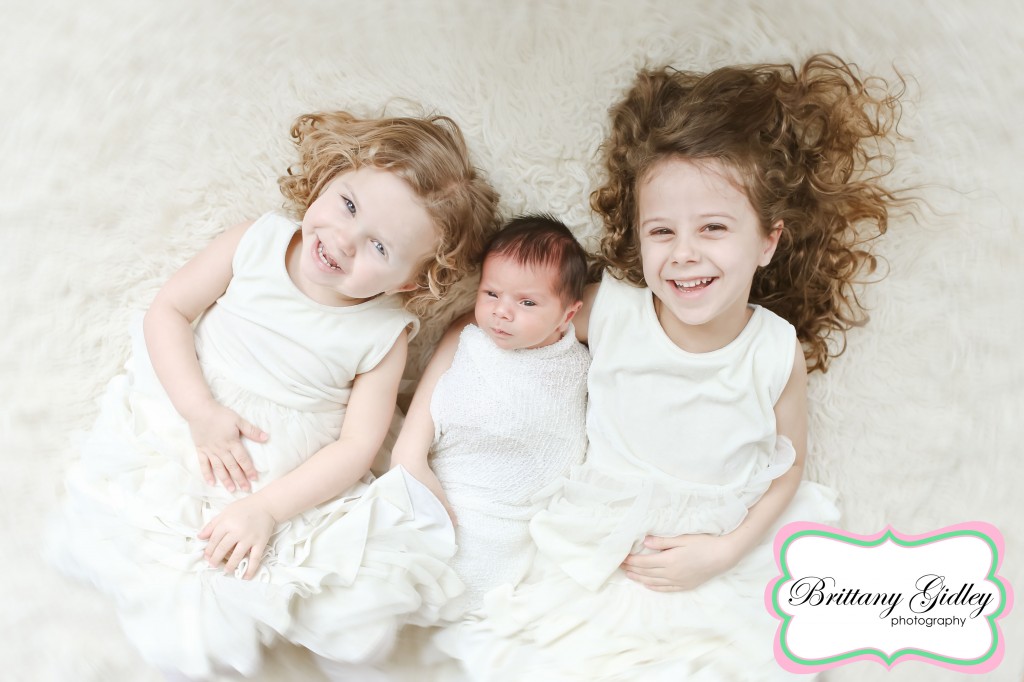 Big Sisters | Newborn Baby Boy| Brittany Gidley Photography LLC