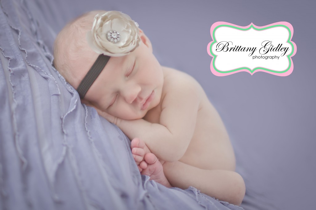 Purple Newborn | Brittany Gidley Photography LLC