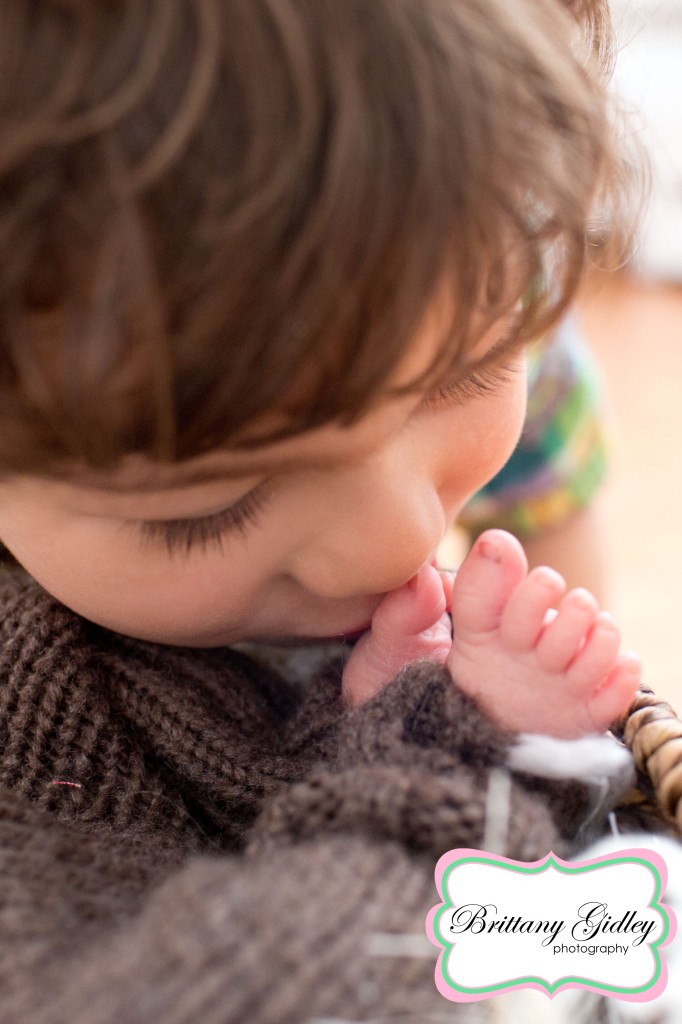 Newborn Baby and Big Brother | Brittany Gidley Photography LLC