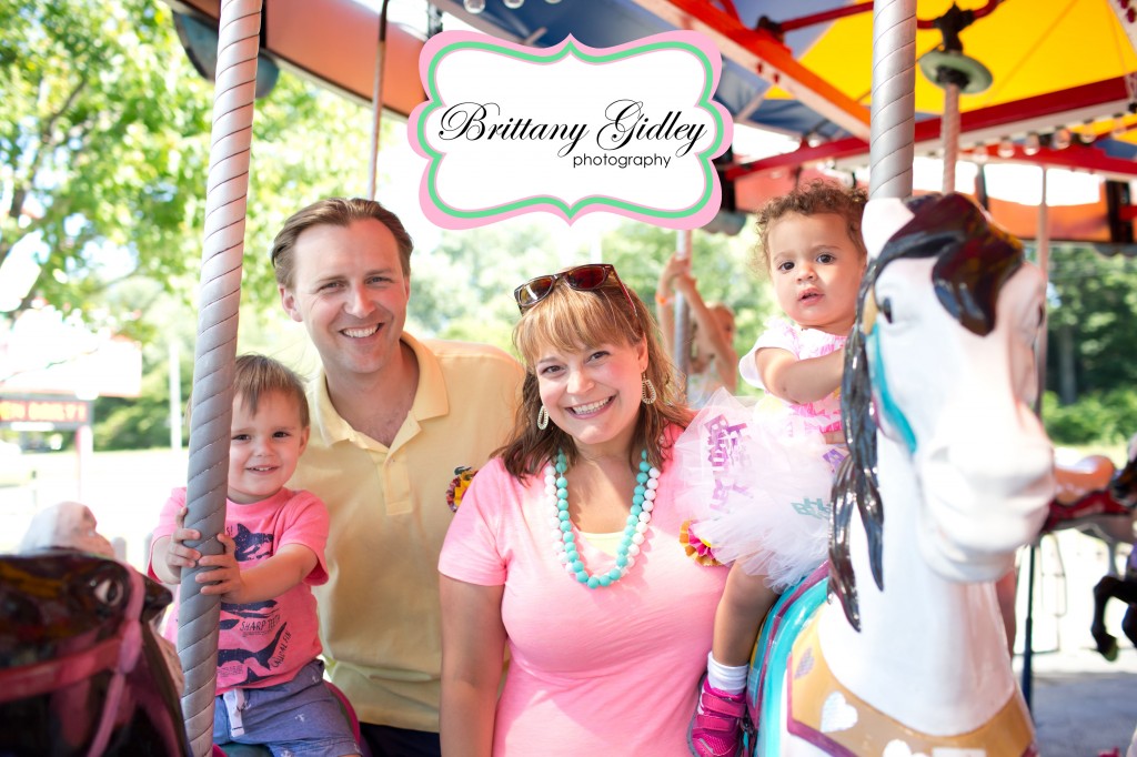 Carnival Themed Birthday | Carousel | Memphis Kiddie Park | Brittany Gidley Photography LLC