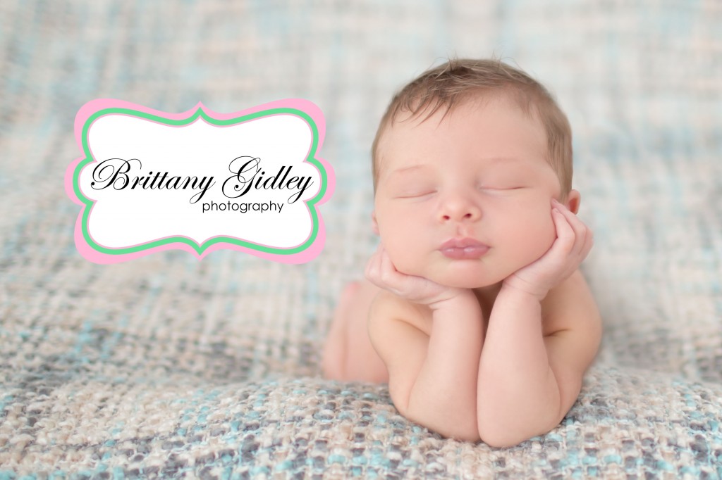 Newborn Baby Boy | Gray Brown Cream | Froggy Pose | Head In Hands | Prop Up | Brittany Gidley Photography LLC