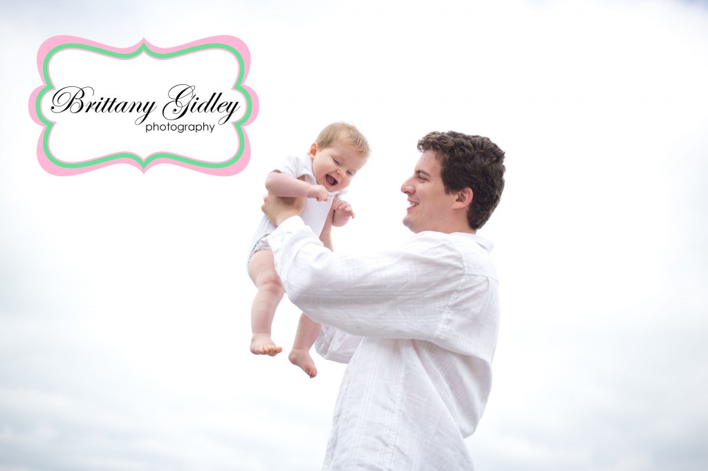 Beach Session | Baby with Dad Pose | Family Photographer | Brittany Gidley Photography LLC
