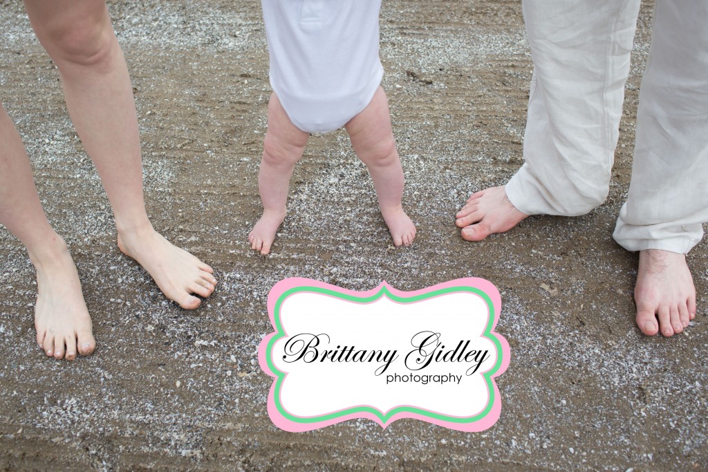 Family Pictures Ideas | Beach Session | Baby Feet | Family Photographer | Brittany Gidley Photography LLC