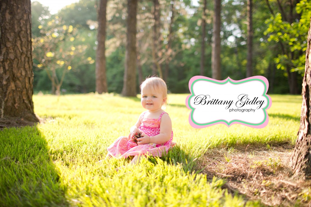Twin Girls | 12 Months | Forest | Brittany Gidley Photography LLC