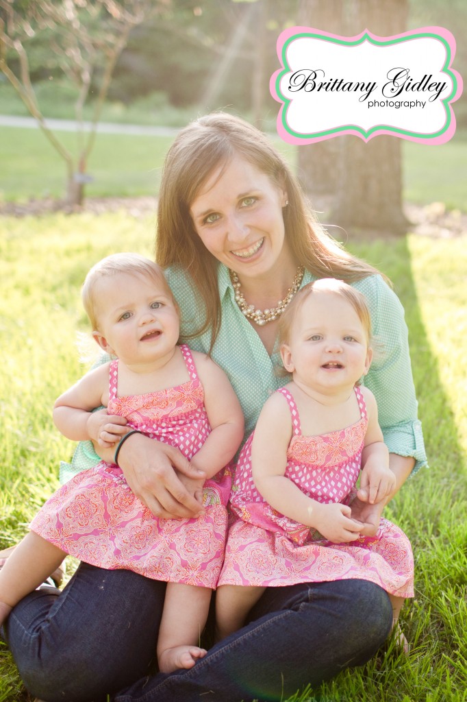 Twin Girls | 12 Months | Forest | Brittany Gidley Photography LLC