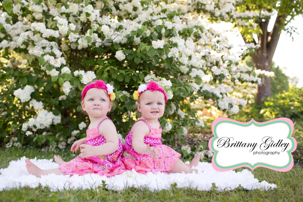 12 Month Twins | Brittany Gidley Photography LLC