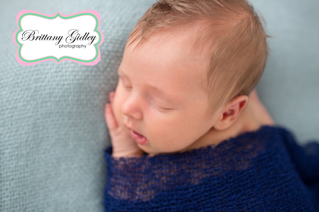 Blue Newborn Session | Brittany Gidley Photography LLC