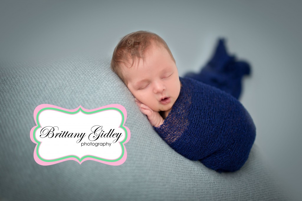 Blue Newborn Session | Brittany Gidley Photography LLC