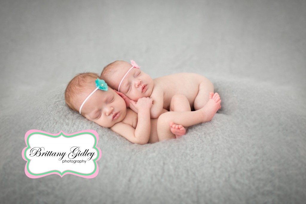 Gray | Backdrop | Details | Twins | Newborns | Brittany Gidley Photography LLC