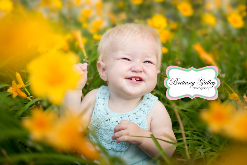 Baby In Flowers | Best Family Photographers | Brittany Gidley Photography LLC | Start With The Best