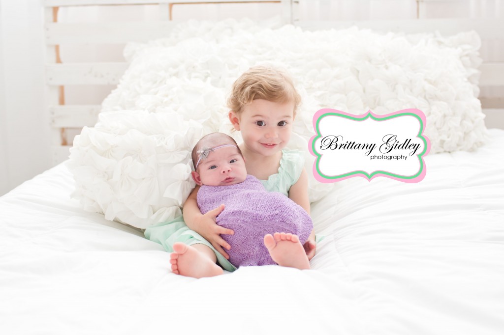 Newborn Baby with Sibling | Best Baby Photographer | Brittany Gidley Photography LLC