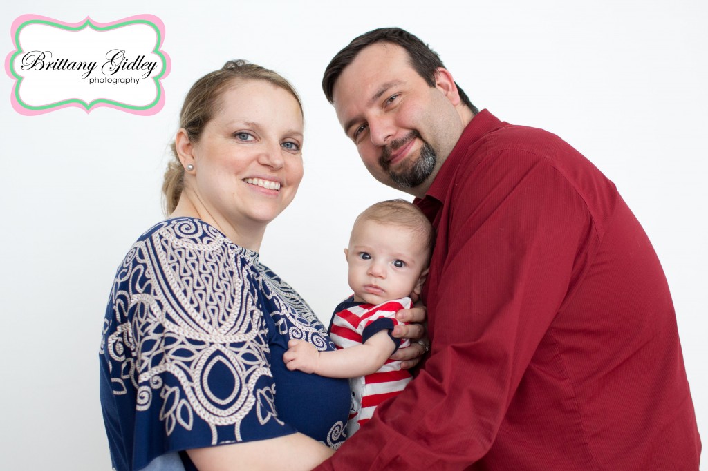 3 Month Baby With Family | Start With The Best | Brittany Gidley Photography LLC