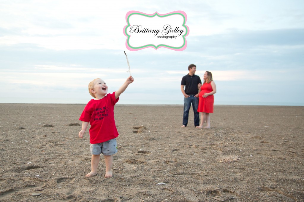 Beach Maternity | Family | 2 Year Old | Headlands | Cleveland Ohio | Beach | Brittany Gidley Photography LLC