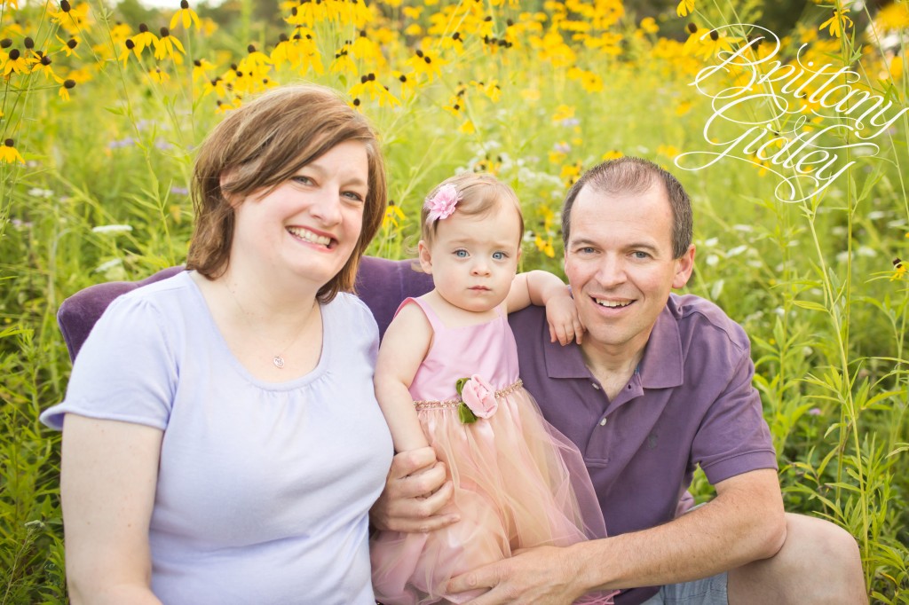 Family Photography | Start With The Best | Brittany Gidley Photography LLC | Toddler Photography | Baby Photography | Field | Flowers | Purple | Pink