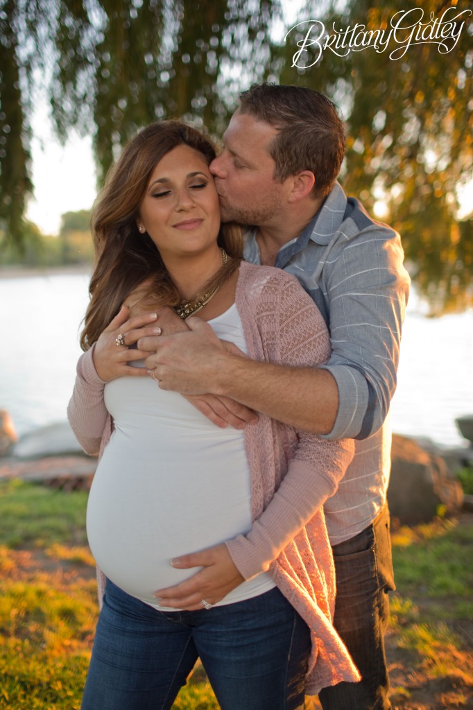 Golden Hour Maternity | Edgewater Park | Cleveland OH |Maternity Session | Brittany Gidley Photography LLC | Maternity Posing Inspiration | Posing | Pregnancy