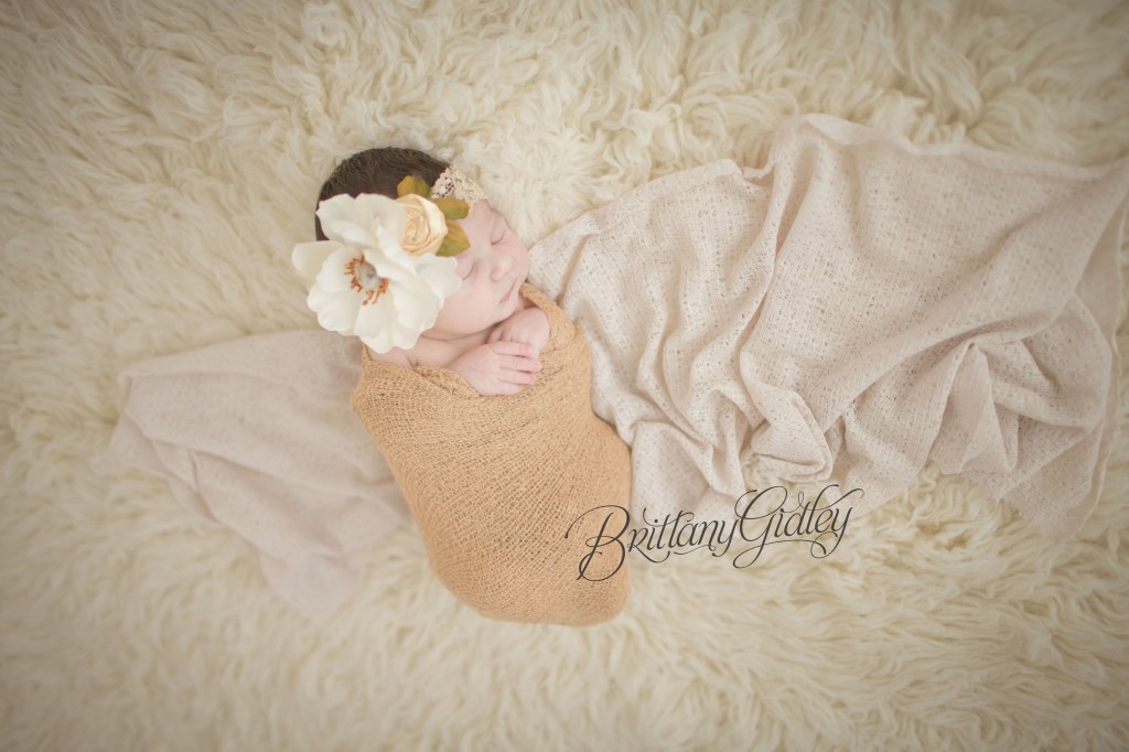 Flokati | Newborn Wrap | Posing | Newborn Inspiration | Chunk | Cream | Brown | Knits | Brittany Gidley Photography LLC | Newborn
