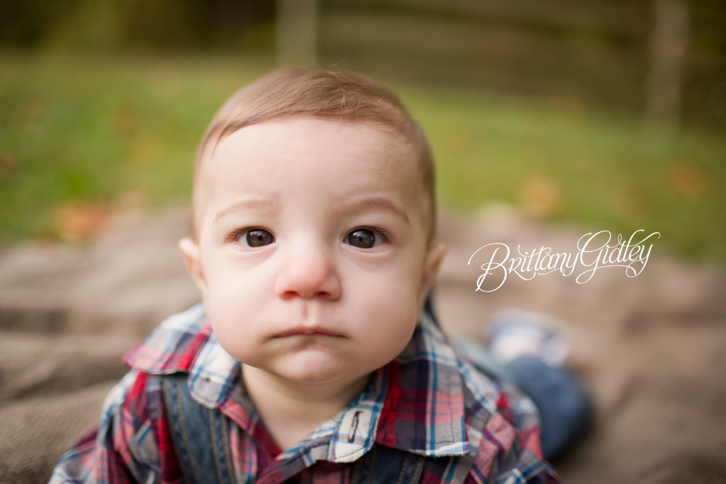6 Month Baby | Apple Orchard | Chesterland, OH | Baby | Brittany Gidley Photography LLC