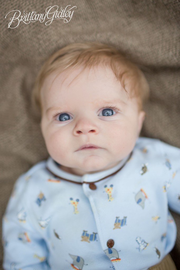 Little Brother | 3 Month Old Baby | Fall | Fortier Park | Olmsted Falls, OH | Brittany Gidley Photography LLC | Best Family Photographer