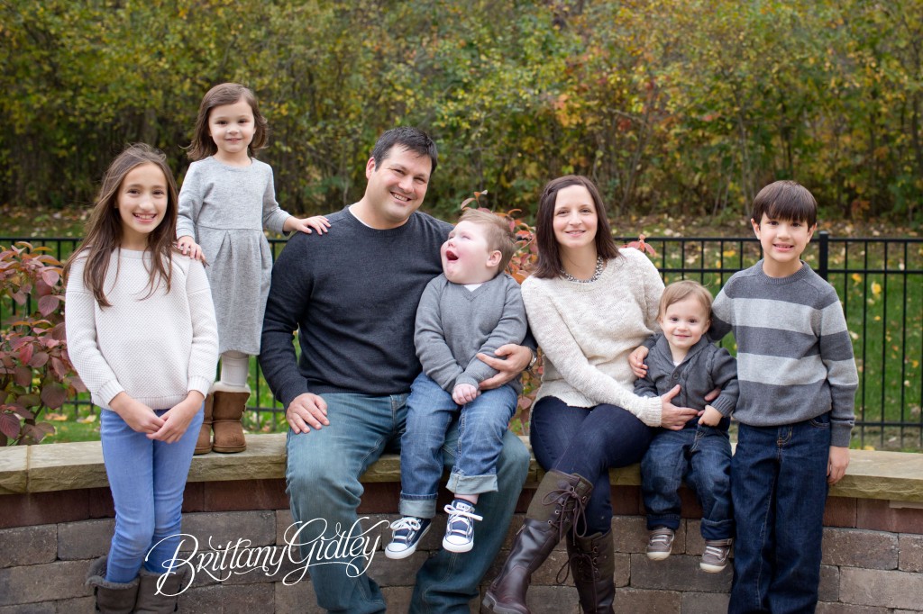 Home Family Session | North Royalton Photographer | Family of 7 | Brittany Gidley Photography LLC