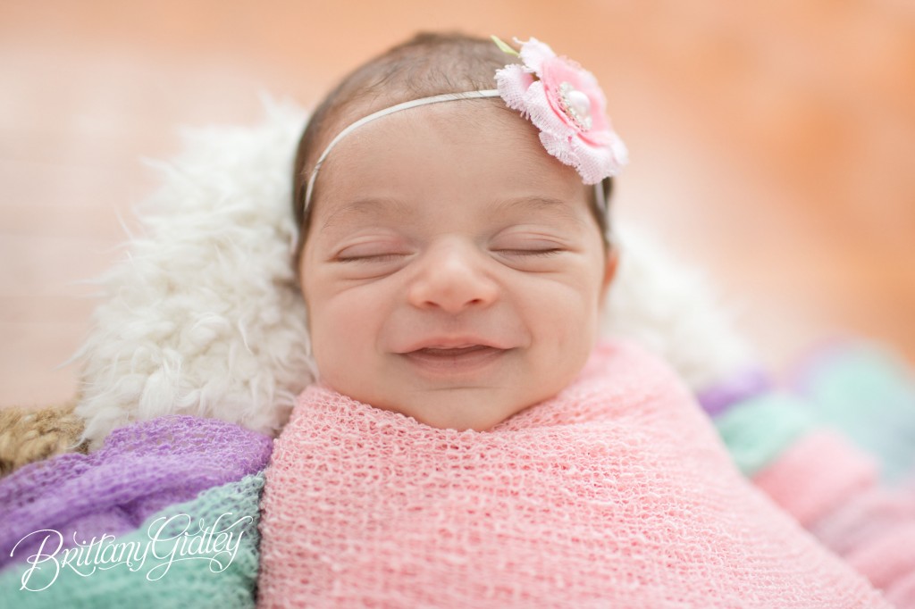 Baby Smiles | Newborn | Baby Girl | Aviana | Start With The Best | Brittany Gidley Photography LLC