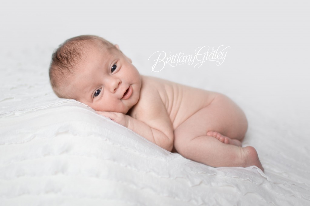 Newborn Baby | Smiling | Smiling Newborn | Smiling Baby | Cute | Adorable | Cleveland | Brittany Gidley Photography LLC