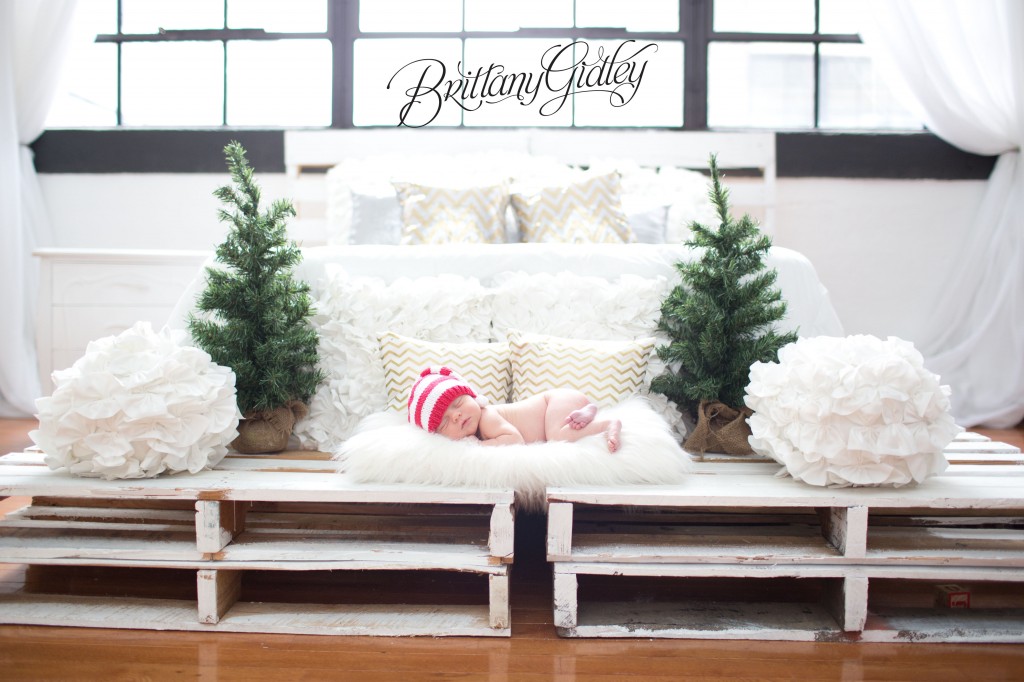 Christmas Baby Ideas | Christmas Baby Poses | Adorable | Cleveland | Brittany Gidley Photography LLC