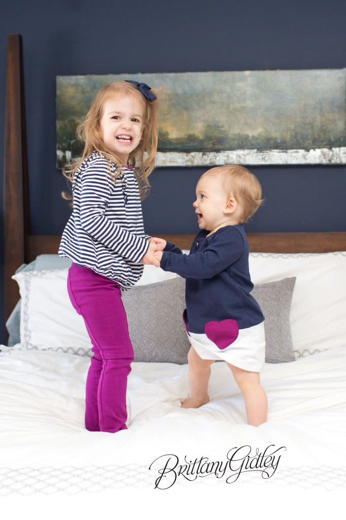 On Location | In Home | Lifestyle Photography Session | Brittany Gidley Photography LLC | Sisters