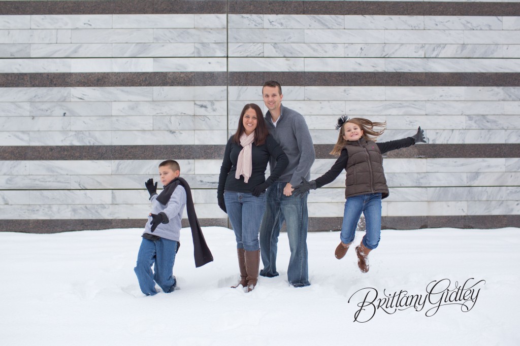 Winter Family | Winter Snow Photo Shoot | The Kulikowski Family | Cleveland Ohio | Brittany Gidley Photography LLC