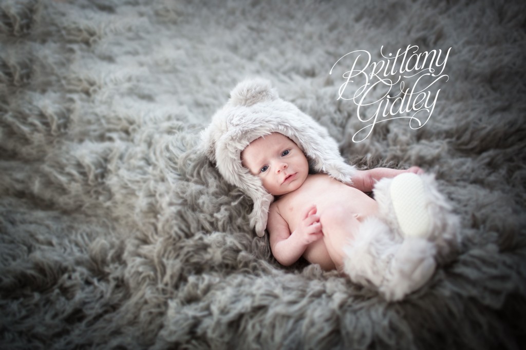 Baby Photography | Brittany Gidley Photography LLC | Start With The Best | Gray Flokati | Best Newborn Photographer