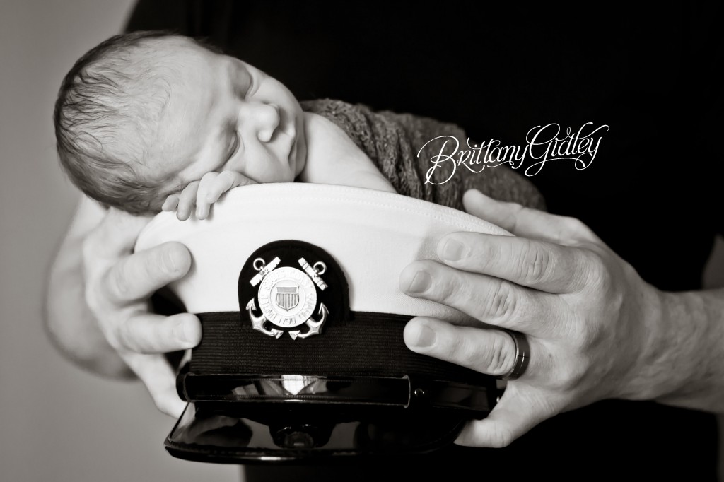 Coast Guard | Coast Guard Hat | Newborn | Portraits | Baby Photography | Start With The Best | Brittany Gidley Photography LLC 