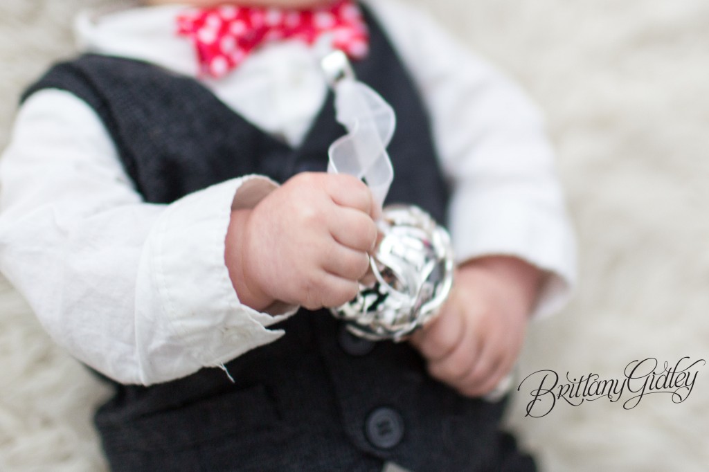 9 Month Baby | Simple | Christmas | Bokeh | Start With The Best | Brittany Gidley Photography LLC