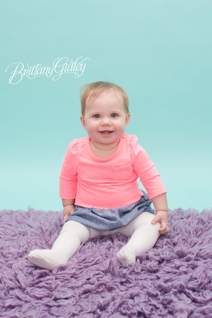 Purple & Teal | Baby Photography | 9 mo | Brittany Gidley Photography LLC