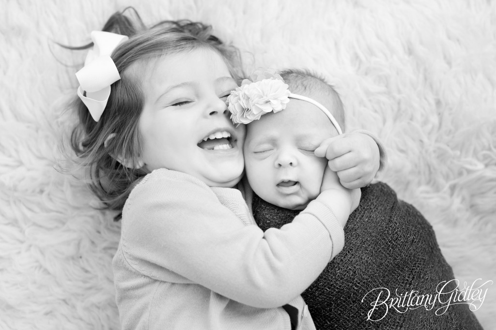 Cleveland Newborn Studio | Sisters | Start With The Best | Brittany Gidley Photography LLC