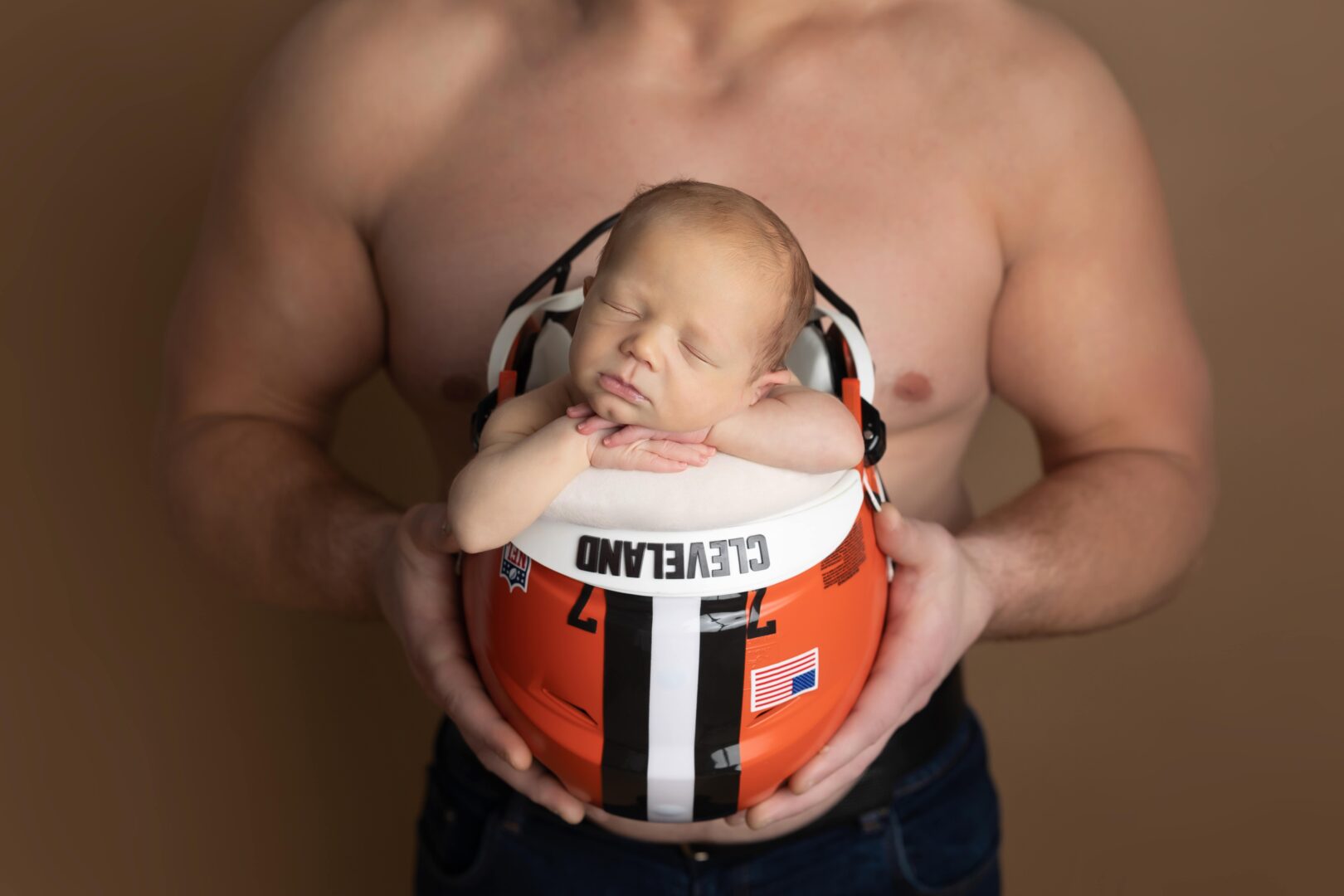 Cleveland Browns Newborn Photographer