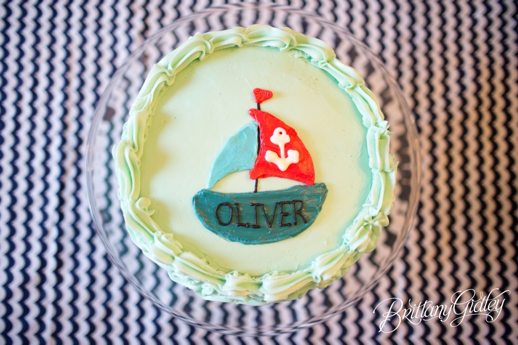 Cake | Nautical Birthday | Start With The Best | Brittany Gidley Photography LLC