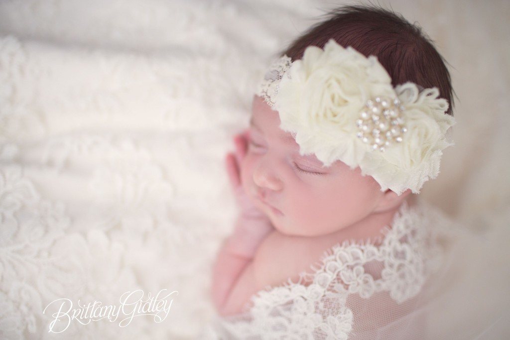 Newborn Family Photographer | Monique Lhullier | Newborn Wedding Dress | Newborn Photography