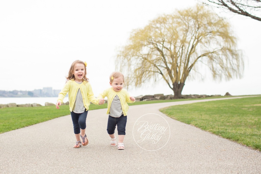 Beach | Sisters | Cleveland | Edgewater Beach | Family | Gray and Yellow | Brittany Gidley Photography LLC