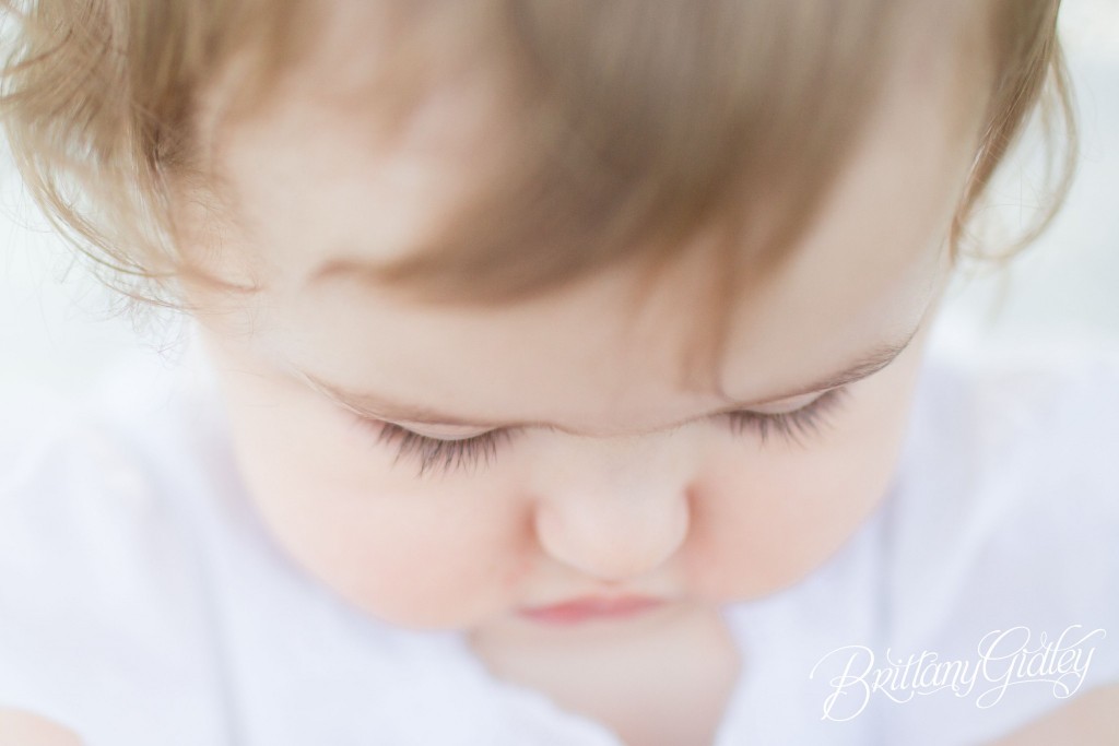 Edgewater Beach | 12 Month Baby Photo Shoot | Lashes | Cheeks | Baby Photography | Baby Photographer | Start With The Best | Brittany Gidley Photography LLC