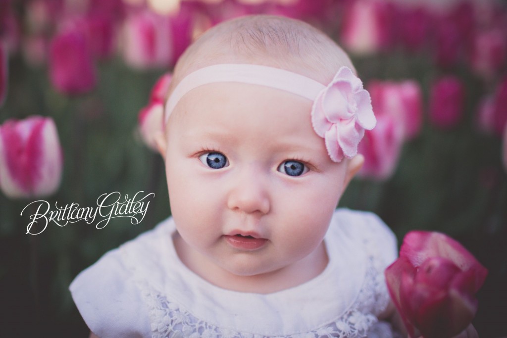 Best Cleveland Baby Photography | Baby & Child Photography | Photographer | Tulips | Inspiration | 6 Months Old | Cleveland Ohio