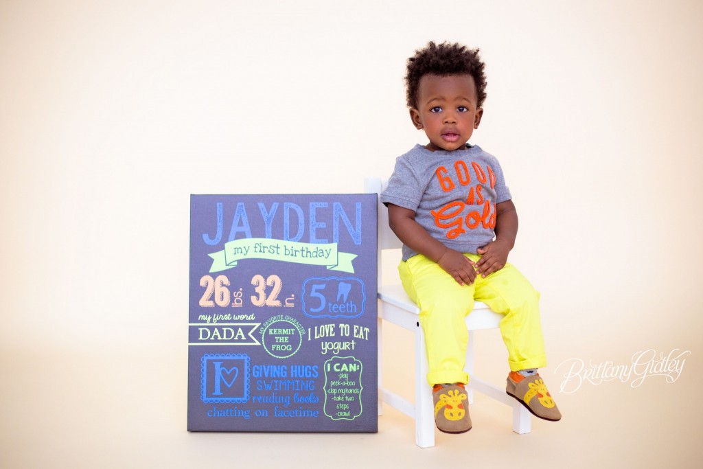 Cake Smash Photo Shoot | Jayden 12 Months | Baby Photography | Cleveland Ohio | Start With The Best | Brittany Gidley Photography LLC