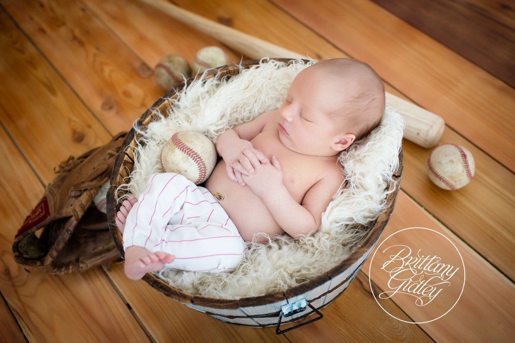 Baseball Themed Newborn Session | Play Ball | Antique | Vintage | Baseball
