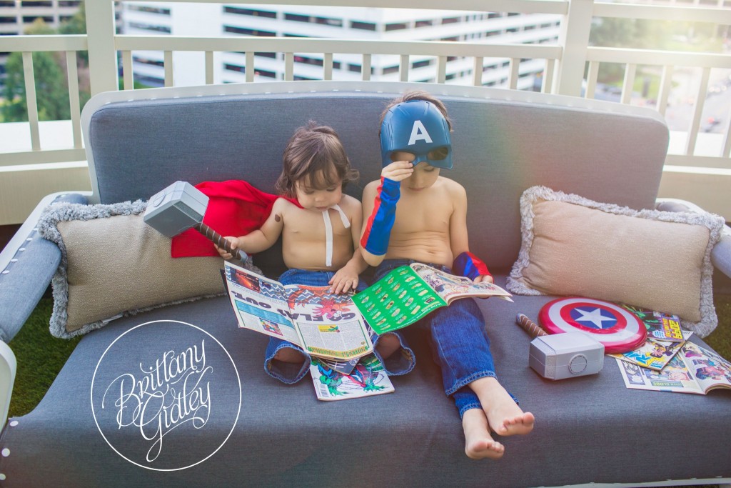 Comic Books |Marvel |  Brothers | Downtown Cleveland | Brittany Gidley Photography LLC | Avengers Photo Shoot