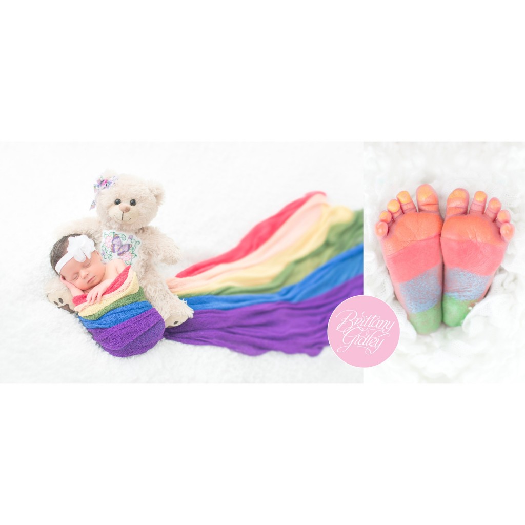 Rainbow Baby | Newborn Baby | Baby Girl | Newborn Photo Shoot | Newborn Portraits | Cleveland, Ohio