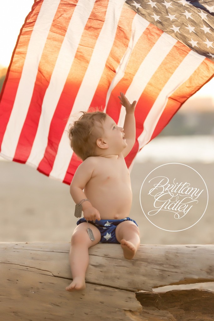 American Flag | Toddler | 18 Months | Beach Baby | Cleveland, Ohio